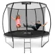 Image 6 for Батут Outtec Premium 12ft (374см) чорно-сірий з внутрішньою сіткою
