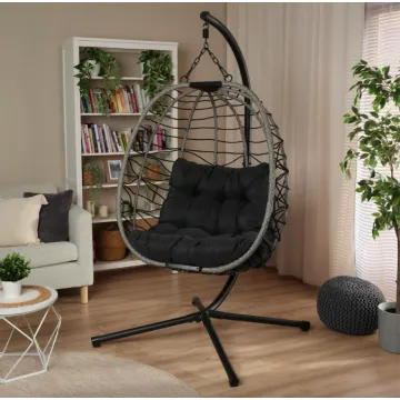 Підвісне крісло-кокон Di Volio Corta одномісне графітовий