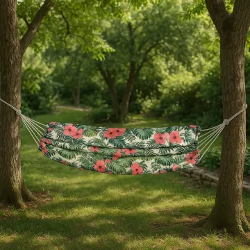 Гамак Jumi Garden тканевый с чехлом тропик