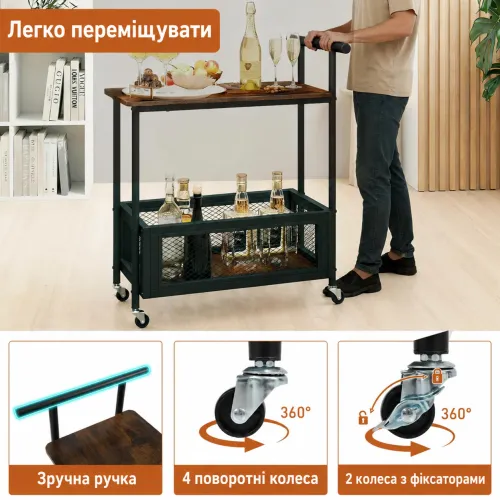 Четыре поворотных колеса - свобода движения и надежная фиксация