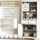 Image 4 for Кухонный шкаф-буфет Costway Pantry Cabinet 180см с розетками белый