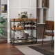 Image 5 for Барная тележка Costway Mexico с несколькими ярусами в стиле в стиле Loft