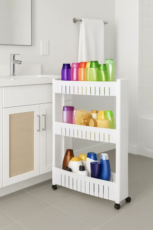 Етажерка Leobert Slim 3-рівнева на колесах