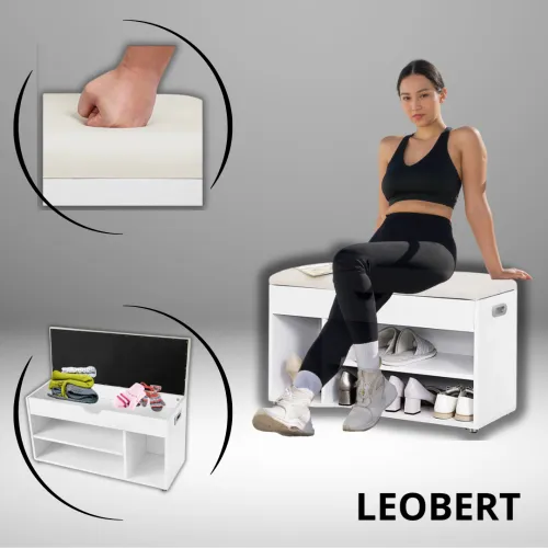 Банкетка для взуття з висувним ящиком