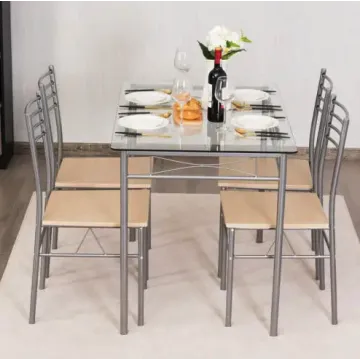 Комплект меблів Costway Corners обідній стіл з стільцями