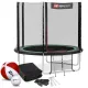 Image 1 for Батут Hop-Sport 8ft (244см) черно-зеленый с внешней сеткой