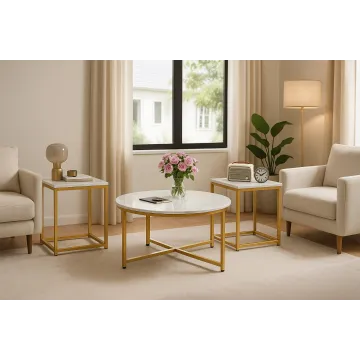 Комплект журнальных столиков Costway Lumen 3 штуки