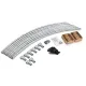 Image 2 for Батут Hop-Sport 8ft (244см) черно-зеленый с внешней сеткой