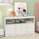 Image 2 for Детский комод Costway Toy Storage Sideboard для игрушек и книг с ящиками и дверцами белый