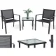 Image 11 for Комплект садовой мебели Chomik GARDEN LINE ORLANDO стол и 2 стулья темно-серый