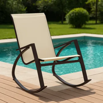 Крісло-гойдалка Chomik KIVI коричневий